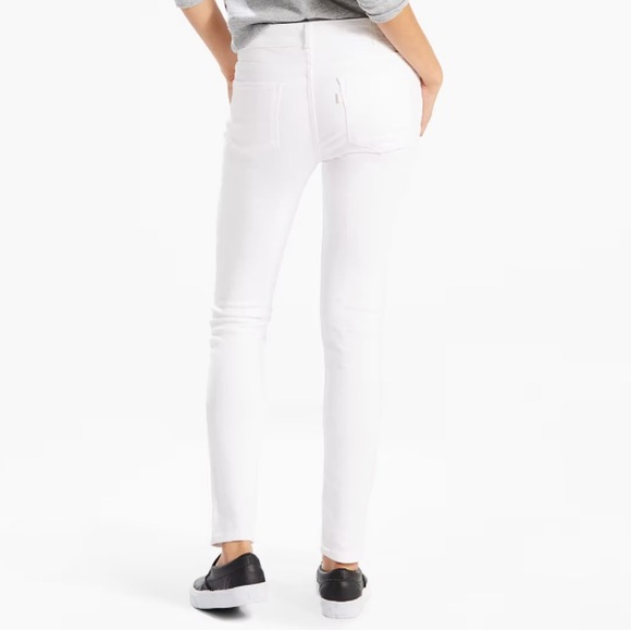 Levi’s 711 Skinny Jeans Soft Clean White - Picture 2 of 11